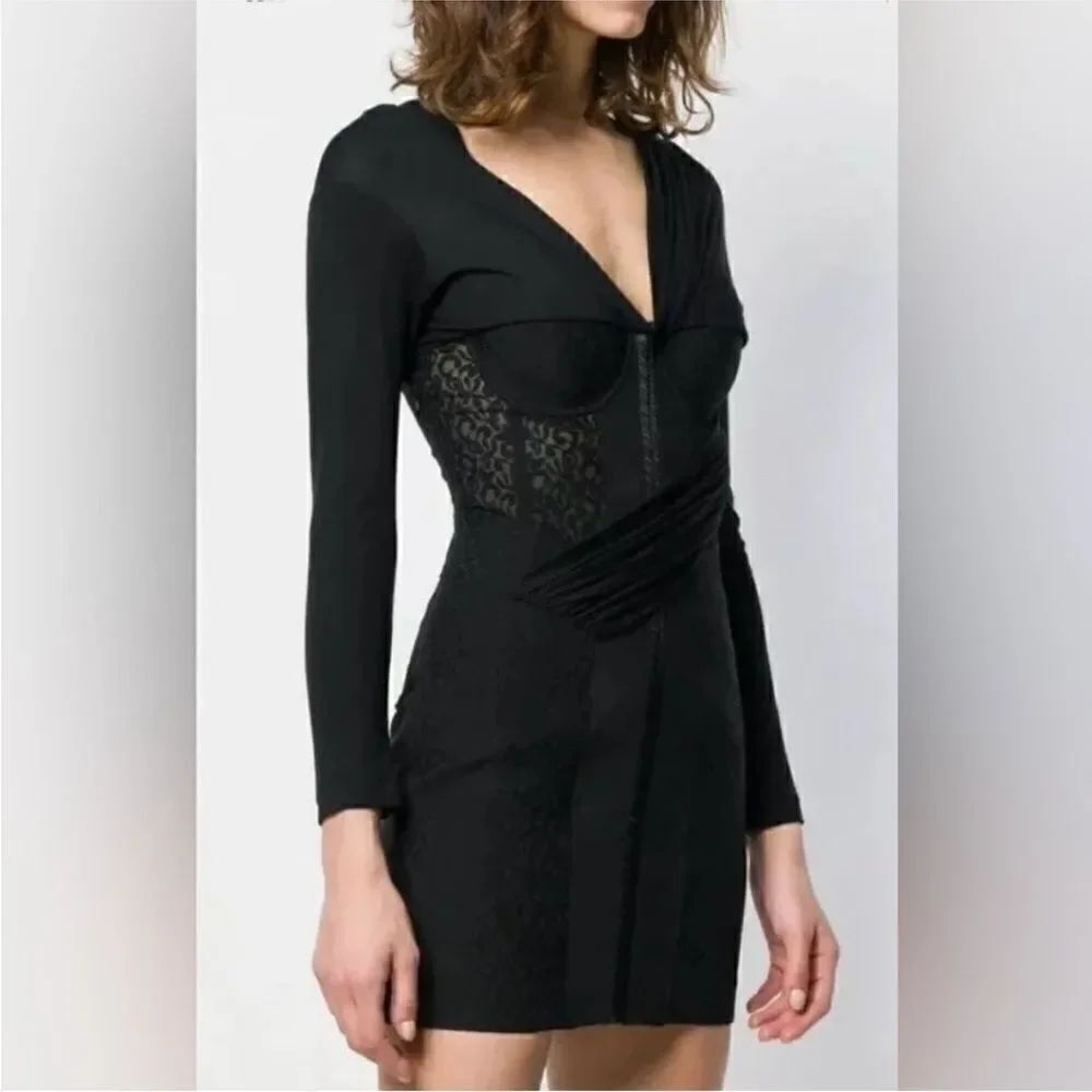 Alexander Wang Elegant Black Long Sleeve Dress, US2